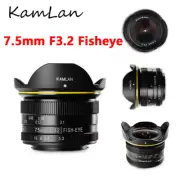 Kamlan 7.5mm F3.2 APS-C Wide Angle Lens For Panasonic Olympus M4/3 Mount Camera