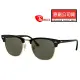 【RayBan 雷朋】復古眉框設計 偏光太陽眼鏡 RB3016F 901/58 55mm大版 上眉黑框偏光鏡片 公司貨