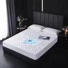 Waterproof Cotton Mattress Protector Double 137x191cm Ultrasonic 40cm Deep