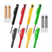 Mechanical Pencil Set with 4 Mechanical Carpenter Pencils with 24 Refills,2981