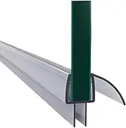 Transparent PVC Shower Door Bottom Seal 70cm/27.55 Inches Easy Install Water Barrier for 6mm 8mm 10mm 12mm Glass (6mm)