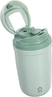 Healifty Pink Stainless Steel Automatic Electric Mixing Cup Magnet Automatic Stirring Coffee Cups Small Automatic Coffee Cup Copper Silica Gel Automatic Mixing Bottle