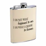 What I Choose Em1 Flask 8oz Stainless Steel Hip Drinking Whiskey
