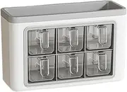 Condiment Racks - Multi Compartment Storage Box | Wall Mounted Condiment Storage Boxes, Transparent Condiment Box For Wall, A Box