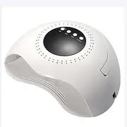 Nail Lamp UV LED Nail Lamp 120W High Power Professional Portable Nail Dryer Smart Sensor LCD Display Timing Nail Light for Gel Polish Fast Drying (Color : White)