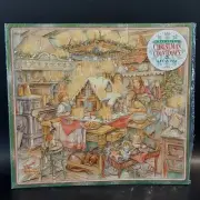 VINTAGE WJ Fantasy 24 Day Christmas Countdown Gingerbread Advent Calendar 1997