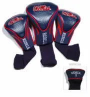 NCAA Mississippi Rebels Golf Contour Head Covers, Set of 3