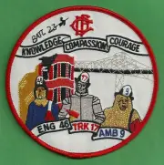 CHICAGO ENGINE 46 TRUCK 17 FIRE COMPANY PATCH WIZARD OF OZ