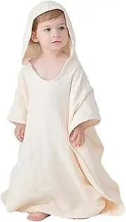 Toddler Towels with Hood - Full Coverage Kids Bath Towel,Super Absorbent Cotton Shower Pool Beach Towe Bath Wrap Pool Poncho for Boys Girls