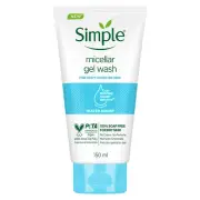 Simple Water Boost Micellar Face Wash 150ml for normal to dry skin soap-free