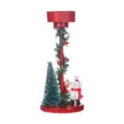 Christmas Tree Candle Holder Decor, Home Decor Pillar Christmas Tree Candles for Living Room