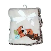 2016 Lambs & Ivy Treetop Buddies Sleeping Tiger Soft Baby Blanket 30" X 40" NEW