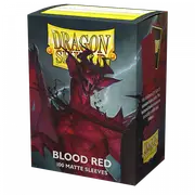 Sleeves - Dragon Shield - Box 100 - Blood Red MATTE