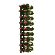 Epicureanist Wine Rack Storage Wall Mounted Patented Minimalist Metal 18 Bottle