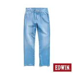 EDWIN 經典直筒長褲(拔淺藍)-男款