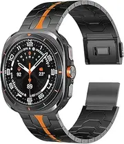 FKMBD Magnetic Titanium Band for Samsung Galaxy Watch Ultra 7 47mm Men Luxury Strap for samsung GALAXY WATCH 47 ultra No Gaps Bracelet Watchbands
