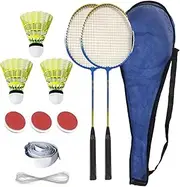 SVCEQZE Indoor Badminton Self-Training Tool - Rebound Trainer for Single-Player - Portable Set for Indoor Use, Badminton Practice Trainer Aid, Indoor Game, Adjustable Height, No Drills for Outdoor