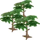 Model Pine Trees, 3Pcs Model Train Trees Miniature Trees Artificial Pine Tree Mi