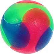 PERSELOSO Interactive Glow Dark Pet Ball for Small Dogs Flashing Elastic Jump Ball for Puppies and Cats Promotes Oral Health Cognitive Development for Nighttime Play