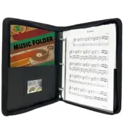 Sheet Music Folder with 40 Sheet, Choir Folder with Hand Strap, Music Folder 3