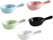 Zerodeko 1set Flavor Dishes Mini Seasoning Plates for Appetizers Safe Versatile Sauce Dishes for Classifying Condiments for Home Kitchen Use 5pcs