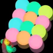 6-30Pcs Glorbs Balls Ceiling Sticky Balls Glow in The Dark Stress Relief Balls