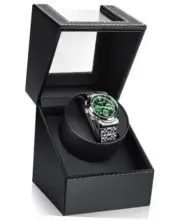 Automatic Single Watch Winder: Mechanical Watch Winder Box for Carbon Black