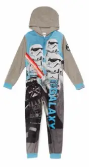 Lego Star Wars Boys Union Suit Costume Blanket Sleeper Size 4/5 6/7 8 10/12