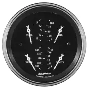 AutoMeter 1714 Old Tyme Black, 3-3/8"" Quad Gauge