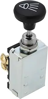 VGOL 30A 12V DC 3 Positions Push Pull Switch Car Light Switch Off/On/On for Dash Lights Parking Lights Head Lights Latching Vehicle Tractors Agricultural Construction Machinery