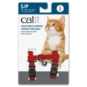 Catit - Nylon - Adjustable Cat Harness - Small / Red
