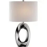 Lite Source LS-23184 Clover 27 inch 150.00 watt Silver Table Lamp Portable Light