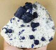 770g NATURAL Blue FLUORITE Quartz Crystal Cluster Mineral Specimen/China