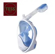 Full Face Silicone Snorkel Mask 180° Underwater Snorkel Full Dry Type Flat