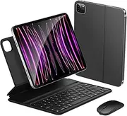 Magic Folio Keyboard Case with Wireless Mouse for iPad Air 7th/6th Gen 11" M3/M2 2025/2024, iPad Air 4th 5th Gen 10.9", iPad Pro 11" 4th 3rd 2nd 1st Gen, Magnetic Slim Light iPad Keyboard