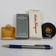 Group of 4 Vintage Perfumes - Opium-Yves Saint Laurent, Pleasures-Lauder, Ferrag