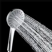 Decaura WELS Hand Held Shower Head 5-Mode Spray High-Pressure Massage Round ABS Chrome