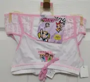 NEW Vtg 2000 Y2K Powerpuff Girls 2 Piece Set Crop Top Bra & Panty Set Girls Sz L