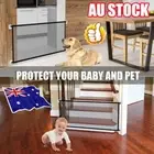 Safety Enclosure Dog Gate Barrier Mesh Safe Pet Anywhere Magic GuardInstall EV