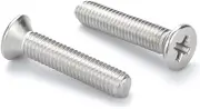 10/20/30/50pcs M3 Cross Recessed Countersunk Screws 304 Stainless Steel Phillips Flat Head Machine Bolts 4-130mm(M3x10mm 50pcs)