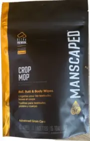 Manscaped Crop Mop Refreshing Ball Butt Body Wipes - 15 wipes inc. NIB