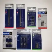 Kobalt tool 7 Pc lot - bit sets insert Bits, driver Bits,￼