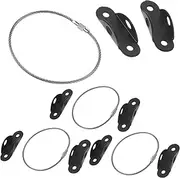 GARVALON 4 Sets Proofing Furniture Wall Anchors Tip Kit for Cabinets and Bookcases Sturdy Straps with Screws Easy Installation for Safety and Pet Protection