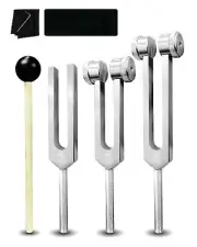 Tuning Fork Set for Healing Chakra Set 128Hz 256Hz 512Hz Tuning Forks Set wit...