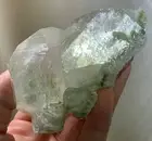 GORGEOUS RARE LARGE PEACH GREEN APOPHYLLITE SCOLECITE TERMINATED CRYSTAL INDIA