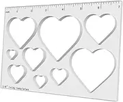 Router Template for Wood Projects, 1/4" Thick Inlay Design, Simple and Portable, Heart 9 in 1