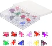 Mikinona Nail Art Flakes Spider Webs Halloween Nail Accessories Mirror Effect Sequins for Confetti