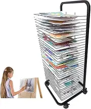 35 Layer Art Drying Rack,Studio Educational Products Clothes Rack Space Saving Rack,Wheeled Drying Rack,Stacking Rack for Painting and More