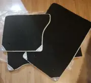 Range Rover OEM SVA L405 2013-22 4 Piece Black With Ivory Piping Carpet Mats New (for: Land Rover)