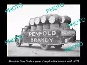 OLD LARGE HISTORIC PHOTO OF THE PENFOLDS WINES TRUCK SYDNEY NSW c1940 7